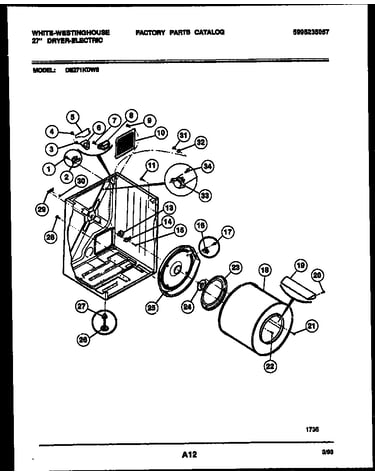 Cabinet and component parts