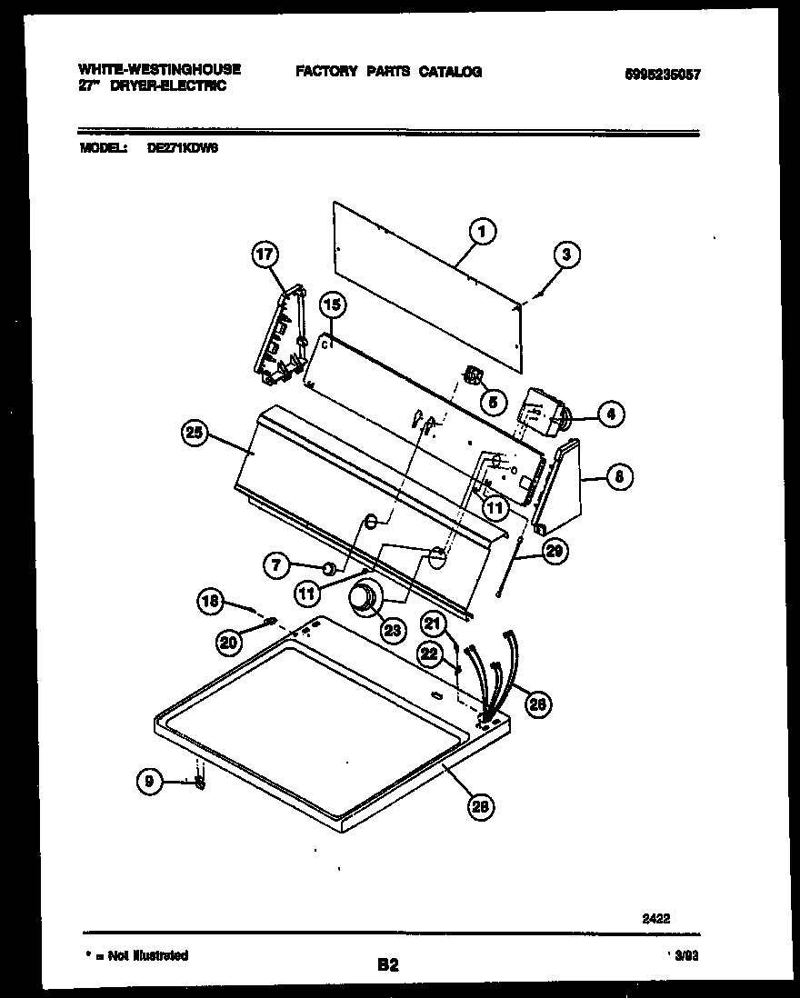 Console and control parts