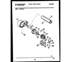 White-Westinghouse DE271KDW6 blower and drive parts diagram