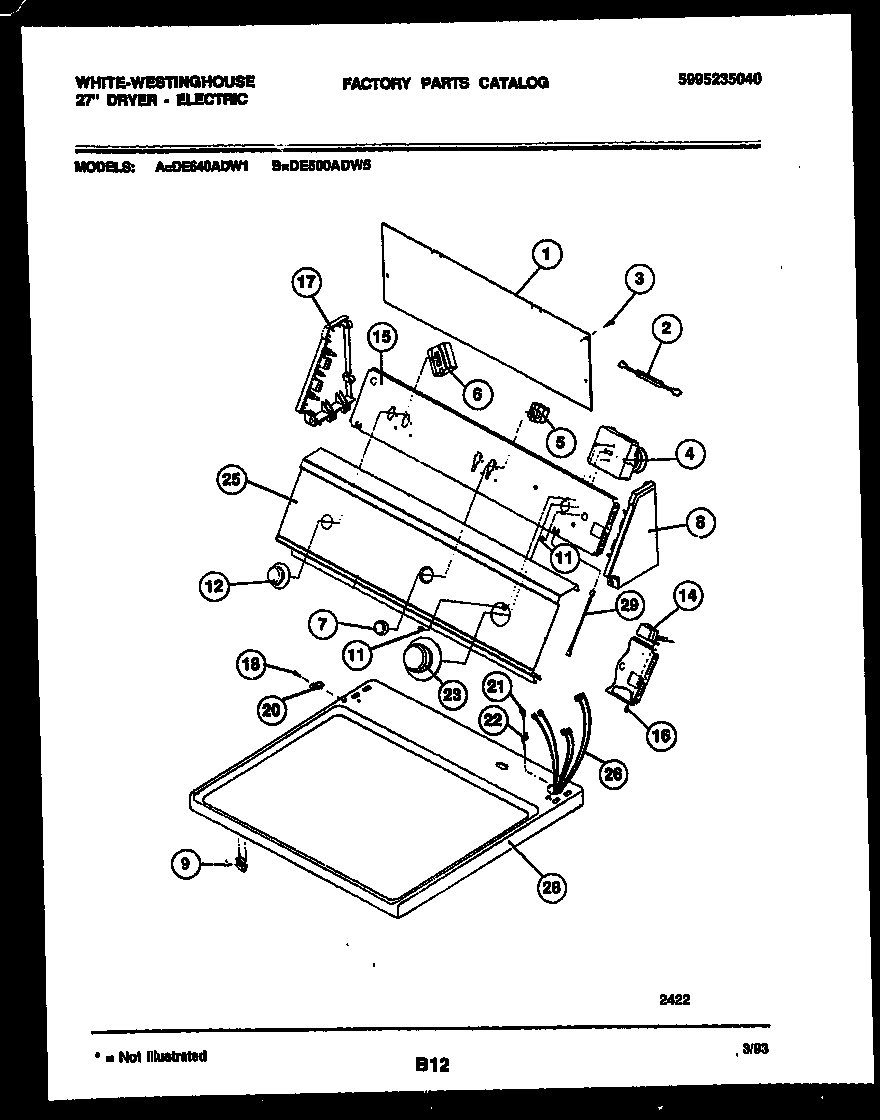 CONSOLE AND CONTROL PARTS