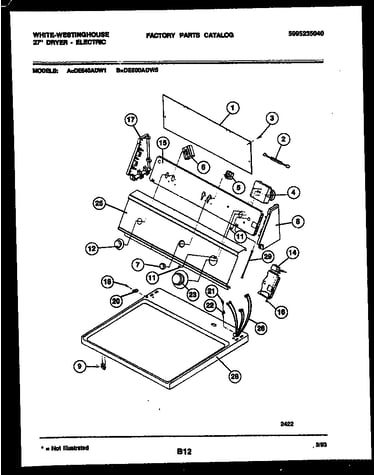 Console and control parts