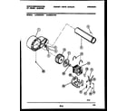White-Westinghouse DE500ADW5 blower and drive parts diagram