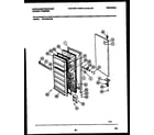 White-Westinghouse WFU20F5AW0 door parts diagram