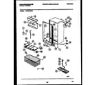 White-Westinghouse WFU20F5AW0 cabinet parts diagram