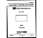 White-Westinghouse WFC25M7AW0  diagram