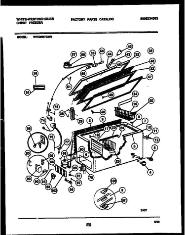 Chest freezer parts