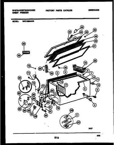 Chest freezer parts
