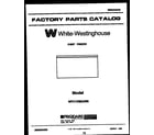 White-Westinghouse WFC15M3AW0  diagram