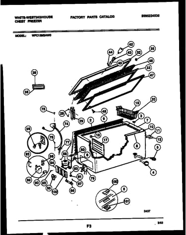 Chest freezer parts