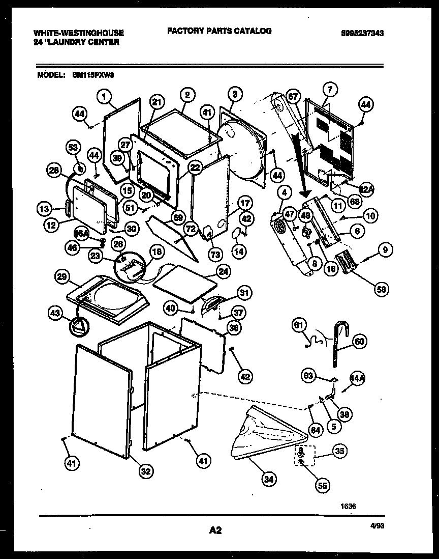 CABINET PARTS AND HEATER