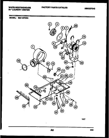 Dryer motor, blower and belt