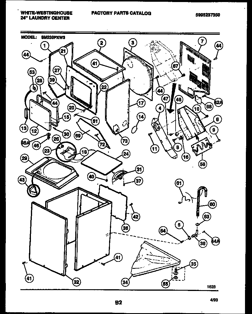 Cabinet parts and heater