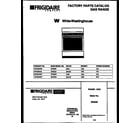 White-Westinghouse GF300NW7 cover page diagram