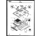 White-Westinghouse GF300NW7 cooktop and broiler drawer parts diagram