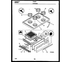 White-Westinghouse GF420RXW2 cooktop and broiler drawer parts diagram