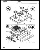 Cooktop and broiler drawer parts