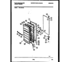 White-Westinghouse WFU16F5AW0 door parts diagram