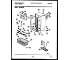 White-Westinghouse WFU16F5AW0 cabinet parts diagram