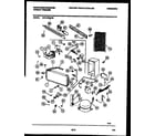 White-Westinghouse WFU16F5AW0 system and automatic defrost parts diagram