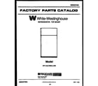 White-Westinghouse RT114LLW6 cover page diagram