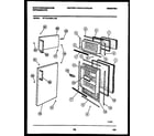White-Westinghouse RT114LCD6 door parts diagram