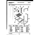 White-Westinghouse RT114LCW6 shelves and supports diagram