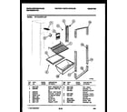 White-Westinghouse RT114LCD7 shelves and supports diagram