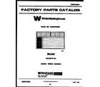 White-Westinghouse WAC067P7A2 front cover diagram
