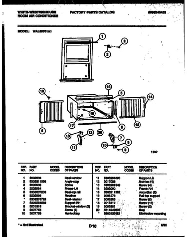 Cabinet and installation parts