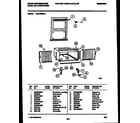 White-Westinghouse WAS183S2A1 cabinet and installation parts diagram