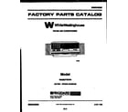 White-Westinghouse WAB077S7B1 front cover diagram