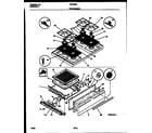 White-Westinghouse GF730RXW2 cooktop and broiler drawer parts diagram