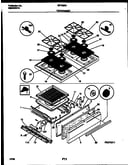 Cooktop and broiler drawer parts