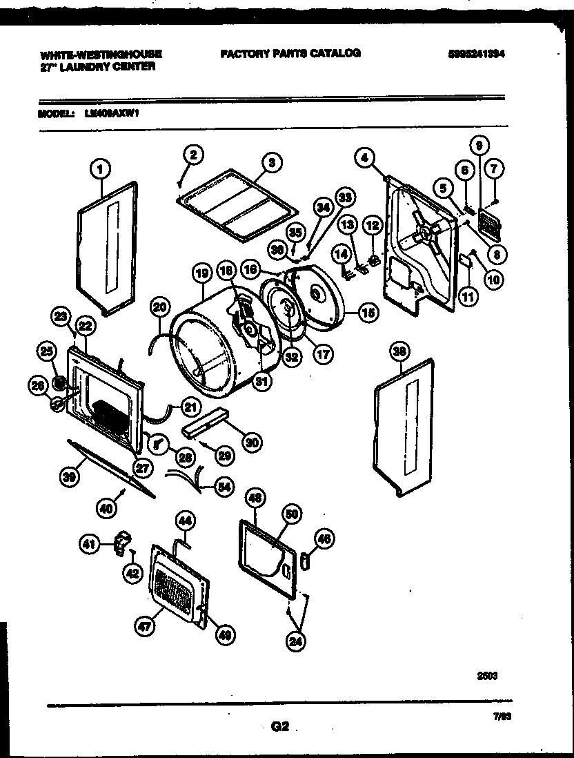Cabinet and component parts