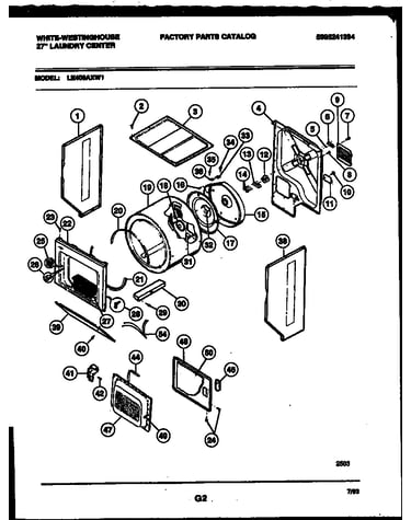 Cabinet and component parts