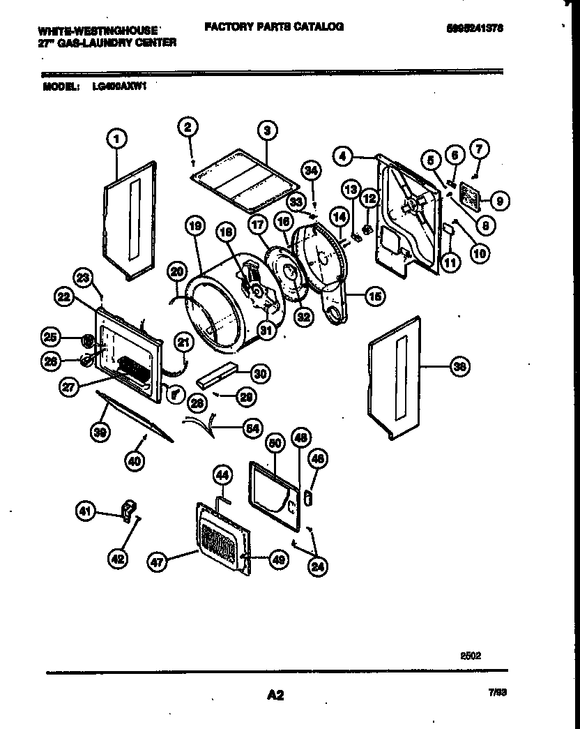 CABINET AND COMPONENT PARTS