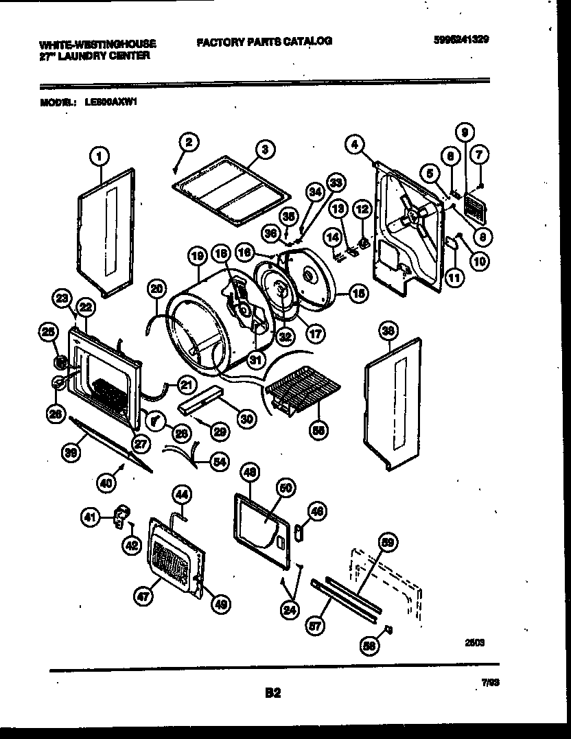 CABINET AND COMPONENT PARTS