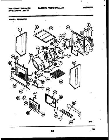 Cabinet and component parts