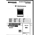 White-Westinghouse GF610RXW2 cover page diagram
