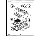 White-Westinghouse GF610RXW3 cooktop and broiler drawer parts diagram