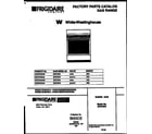 White-Westinghouse GF670RXW2 cover page diagram