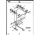 White-Westinghouse GF630RXW3 burner, manifold and gas control diagram