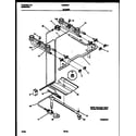 White-Westinghouse GF630RXD2 burner, manifold and gas control diagram