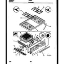 White-Westinghouse GF630RXD2 cooktop and broiler drawer parts diagram