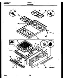 Cooktop and broiler drawer parts