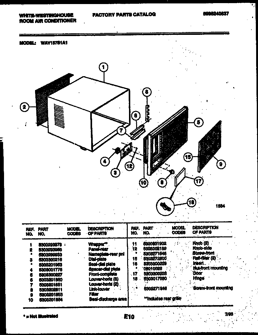 CABINET PARTS