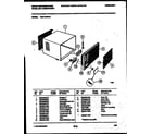 White-Westinghouse WAV157S1A1 cabinet parts diagram