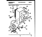 White-Westinghouse ACG130VNLW1 system and automatic defrost parts diagram