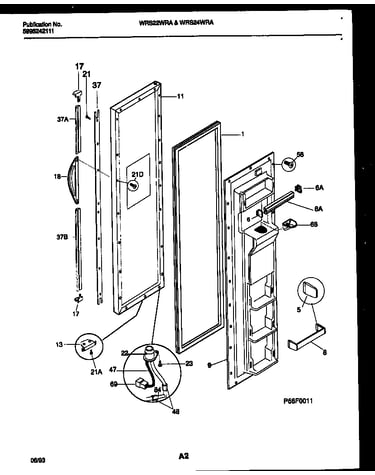 Freezer door parts