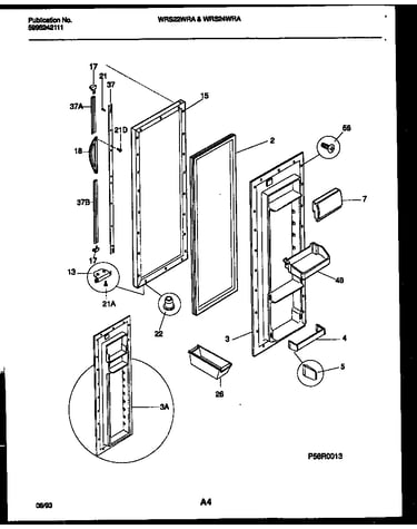 Refrigerator door parts
